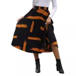 Casual A Line Skirt Irregular Print Trendy Design Womens Fashion Suitable for Daily Wear Wholesa
