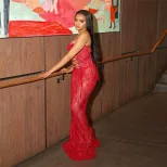 Chic Womens Lace Sheer Bodycon Dress Strapless Cutout Design Elegant Fit Perfect for Winter Part