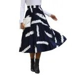 Casual A Line Skirt Irregular Print Trendy Design Womens Fashion Suitable for Daily Wear Wholesa