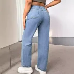 Fashionable Ripped Denim Jeans for Women Casual Style Trendy Design Comfortable Fit Available fo