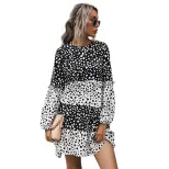 Womens Loose Fit Long Sleeve Dress Zebra Print Casual Summer Wear Available in Multiple Sizes Wholesale