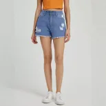High Waisted Ripped Denim Shorts Comfortable Casual Stylish Summer Wear for Women Ready to Ship
