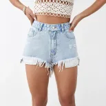 Distressed Denim Jacket Fashionable Trendy Unique Design Casual Wear Street Style Wholesale Avai