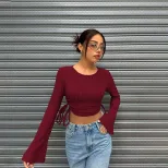 Womens Slim Fit Short Sleeve T Shirt Trendy Spring Summer Street Style Comfortable Casual Wear W