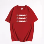 Womens Summer Graphic T Shirt Loose Fit Round Neck Short Sleeve 100 Cotton Casual Everyday Wear