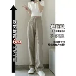 欧洲站牛仔裤女2023春季新款韩版学生高腰垂感腿粗直筒阔腿长裤潮