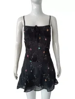Rose Floral A Line Dress Sleeveless Waist Defined Summer Style Perfect for Casual Outings Wholes