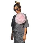 Womens Vintage Style Short Sleeve Cotton T Shirt Washed Wax Dyed Faded Look Streetwear Summer Ca