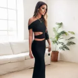 Elegant Hollow Out Bodycon Maxi Dress for Women Spring Summer Collection Perfect for Parties and