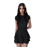 Summer Bodycon Dress High Waist Chic Style Elegant Fit Perfect for Parties and Casual Outings Wh