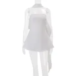 Chic French Style Strapless Dress Elegant Solid Color Flowy Design Autumn Fashion Wholesale Avai