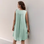 Casual A Line Dress Minimalist Style Loose Fit Solid Color Soft Draping Perfect for Everyday Wea