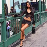 Lace Plush Long Sleeve Top and Sexy Mini Skirt Set Fashionable Street Style Autumn Winter Wholes