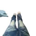 High Waisted Flared Jeans for Women Slim Fit Stretch Fabric Raw Hem Vintage Style Casual Wear Wh