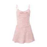 Summer Womens Chinese Style Floral Print Strapless Top and Mini Skirt Set Sexy Trendy Comfortabl
