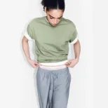 Womens 100 Cotton Solid Color T Shirt Round Neck Short Sleeve Versatile Style Spring Summer Coll