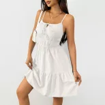 Elegant Sleeveless A Line Dress High Waist Pleated Design Summer Style Perfect for Casual or For