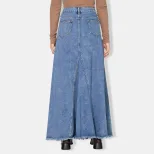 High Waisted Vintage Denim Skirt Casual Style Comfortable Fit Versatile for Everyday Wear Wholes