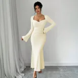 Elegant Ankle Length Dress Chic Style High Quality Fabric Spring Summer Collection Perfect for F
