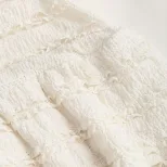White Summer Dress Sweet French Style Strapless Ruffled Hem Lightweight Fabric Perfect for Parti