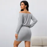 Off Shoulder Bodycon Dress Sexy Fit Short Length Spring Summer Style Wholesale Available custom