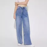 Wide Leg Straight Leg Jeans Casual Versatile Comfortable Womens Fashion for Everyday Wear Wholes