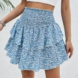 Floral Print A Line Skirt Slim Fit Short Length Summer Style Perfect for Casual Outings Wholesal