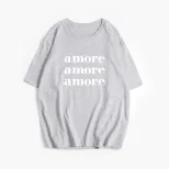 Womens Summer Graphic T Shirt Loose Fit Round Neck Short Sleeve 100 Cotton Casual Everyday Wear