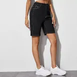 High Waisted Denim Shorts Button Detail Straight Cut Fashionable Spring Summer Casual Wear Whole