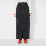 Vintage Loose Fit Denim Skirt Versatile Style Casual Wear European and American Fashion Wholesal