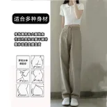欧洲站牛仔裤女2023春季新款韩版学生高腰垂感腿粗直筒阔腿长裤潮