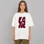 Womens Casual Loose Fit Cotton T Shirt Summer Short Sleeve Round Neck Simple Letter Print Versat