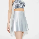 High Waist PU Leather Skirt Slim Fit Mini Length Autumn Winter Style Ready to Ship Wholesale Ava