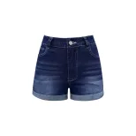 Womens Stretch Denim Shorts Casual Fit High Waist Versatile Style Ready to Ship Low MOQ wholesal
