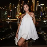 Halter Neck A Line Dress Chic Loose Fit Summer Fashion Perfect for Casual Outings Wholesale Avai