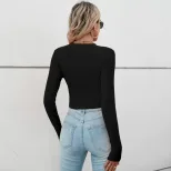 Womens Short Sleeve T Shirt Comfortable Casual Irregular Hem Pleated Design Summer Wear Wholesal