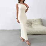 Elegant Off Shoulder Maxi Dress Sexy Design Flattering Fit Perfect for Petite Sizes Spring Summe