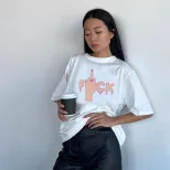 Womens Summer Graphic T Shirt Loose Fit Round Neck Short Sleeve 100 Cotton Casual Everyday Wear