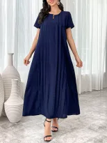 Al Najma Women s Solid Color Minimalist Everyday Short Sleev