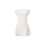 French Style Womens Satin Mini Dress Elegant Figure Hugging Sweet Sensual Perfect for Autumn Occ