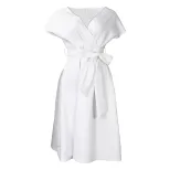 Plus Size African Womens Evening Dress Short Sleeve V Neck Off Shoulder Flared Hem Elegant Party