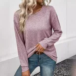 Casual Loose Fit Solid Color Sweater Round Neck Autumn Winter Comfortable Fabric Wholesale Avail
