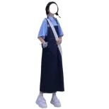 牛仔背带裙韩版宽松女跨境中长款春秋款百搭纯色春夏牛仔连衣裙子