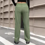 Womens Distressed Wide Leg Straight Jeans Casual Style European and American Fashion Perfect for
