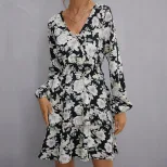 Fashionable Womens Long Sleeve Dress Slim Fit Elegant Design Spring and Autumn Wear Wholesale Av