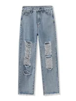High Waisted Straight Leg Jeans Womens Denim Trousers Casual Wear for All Seasons Wholesale Avai