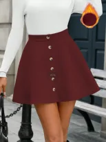 Corduroy Pleated Skirt Versatile Design Fashionable Style Suitable for Casual Wear Ready to Ship