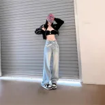 High Waisted Wide Leg Jeans for Women Loose Fit Trendy Design Spring Fall Style Wholesale Availa