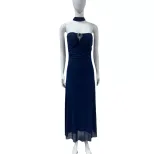 Elegant French Style Mesh Strapless Evening Dress Slim Fit High End Design Perfect for Parties W