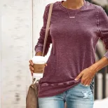 Casual Long Sleeve Hoodie Comfortable Fabric Trendy Design Versatile Style Perfect for Everyday